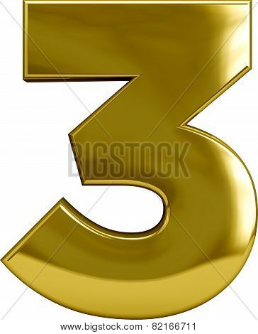 Gold Number 3 (three)