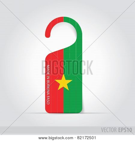 Made In Burkina Faso   Tag For Door
