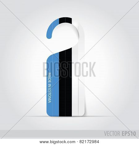 Made In Estonia Tag For Door