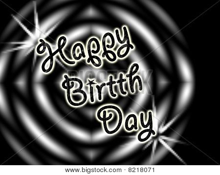 Happy birthday siyah ve beyaz