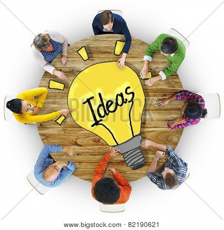 Aerial View People Ideas Breaking New Ground Concepts