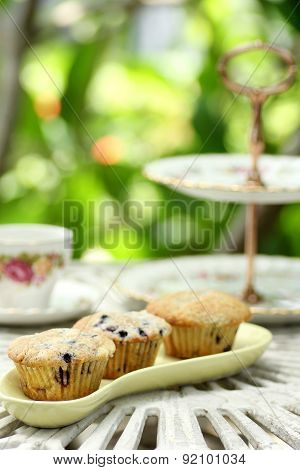 Muffin With China High Tea Set