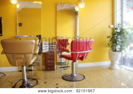 Blur Salon Room Interior Abstract Background
