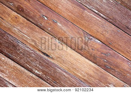 Texture Brown Wood Plank Floor Oblique
