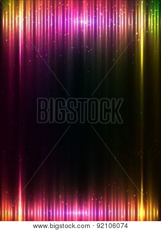 Red glowing lights vector abstract background