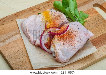 Raw Chicken Thights