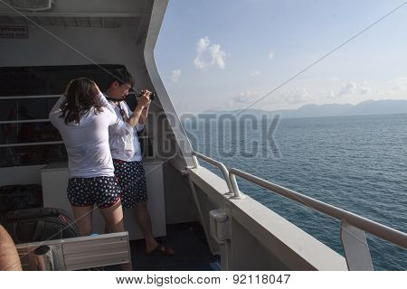 On Tourboat To Islands