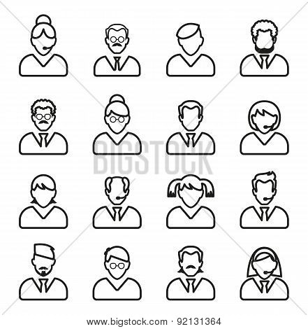 Line people icon.