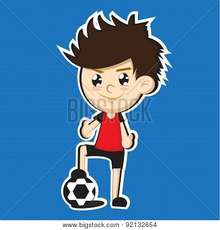 soccer cartoon design
