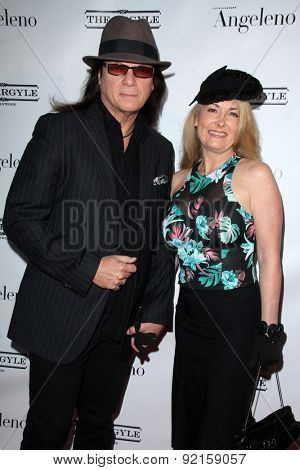LOS ANGELES - MAY 31:  Chuck Wright, Dana Kennedy at the Angeleno Magazine  June 2015 Issue Party with Cover Man Adrian Grenier at the The Argyle on May 31, 2015 in Los Angeles, CA