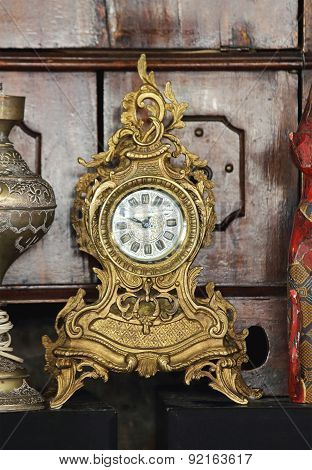 Antique Gold Clock