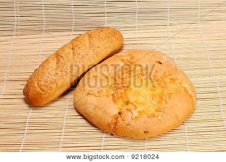 フランスのバゲット、パン、チーズと