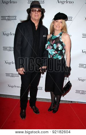 LOS ANGELES - MAY 31:  Chuck Wright, Dana Kennedy at the Angeleno Magazine  June 2015 Issue Party with Cover Man Adrian Grenier at the The Argyle on May 31, 2015 in Los Angeles, CA