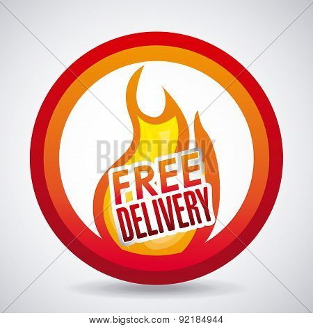 delivery design over gray background vector illustration