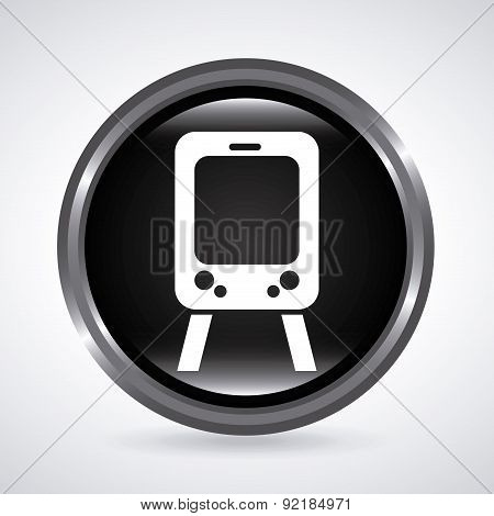 train design over gray background vector illustration