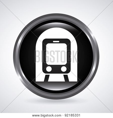 train design over gray background vector illustration