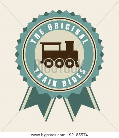 train design over beige  background vector illustration