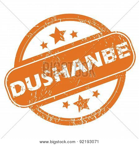 Dushanbe round stamp