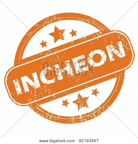 Incheon round stamp