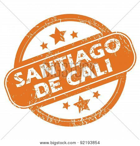 Santiago De Cali round stamp
