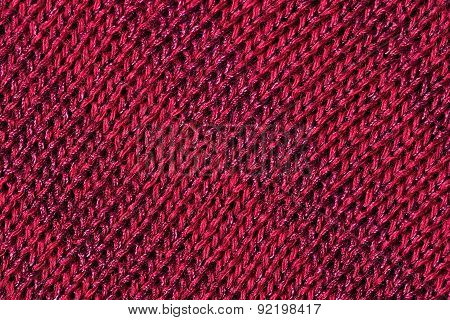 Dark Red Melange Stockinet As Background