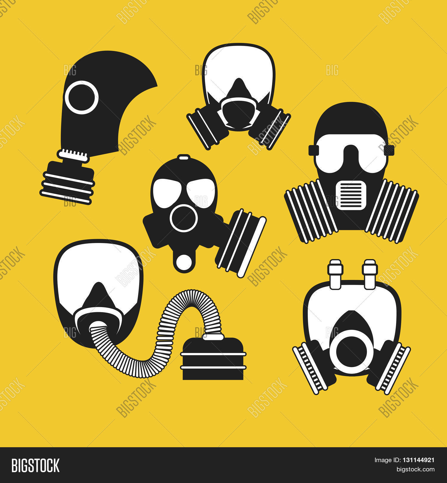 gas mask vector set vector photo free trial bigstock