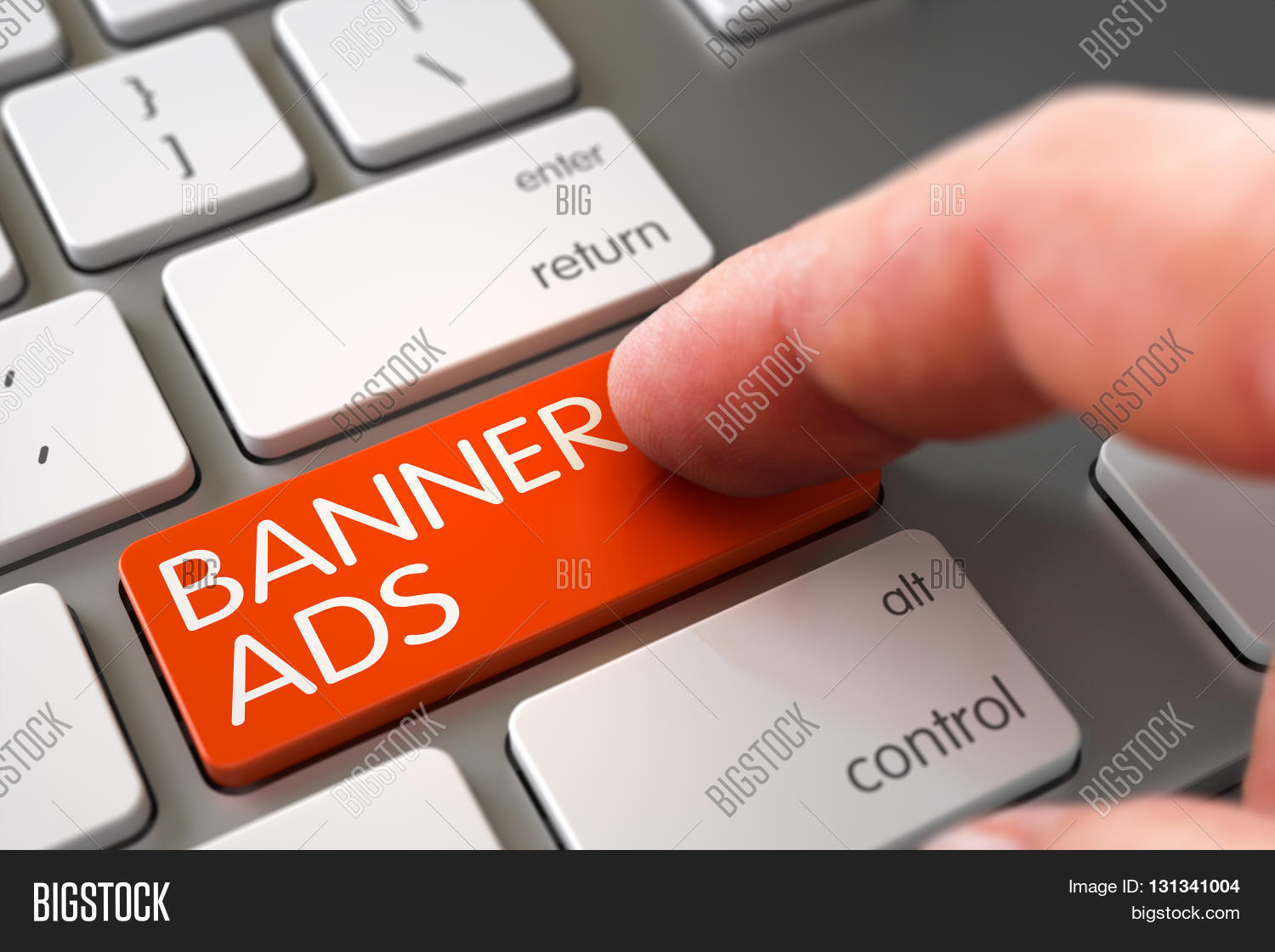 Banner Ads Metallic Image Photo Free Trial Bigstock