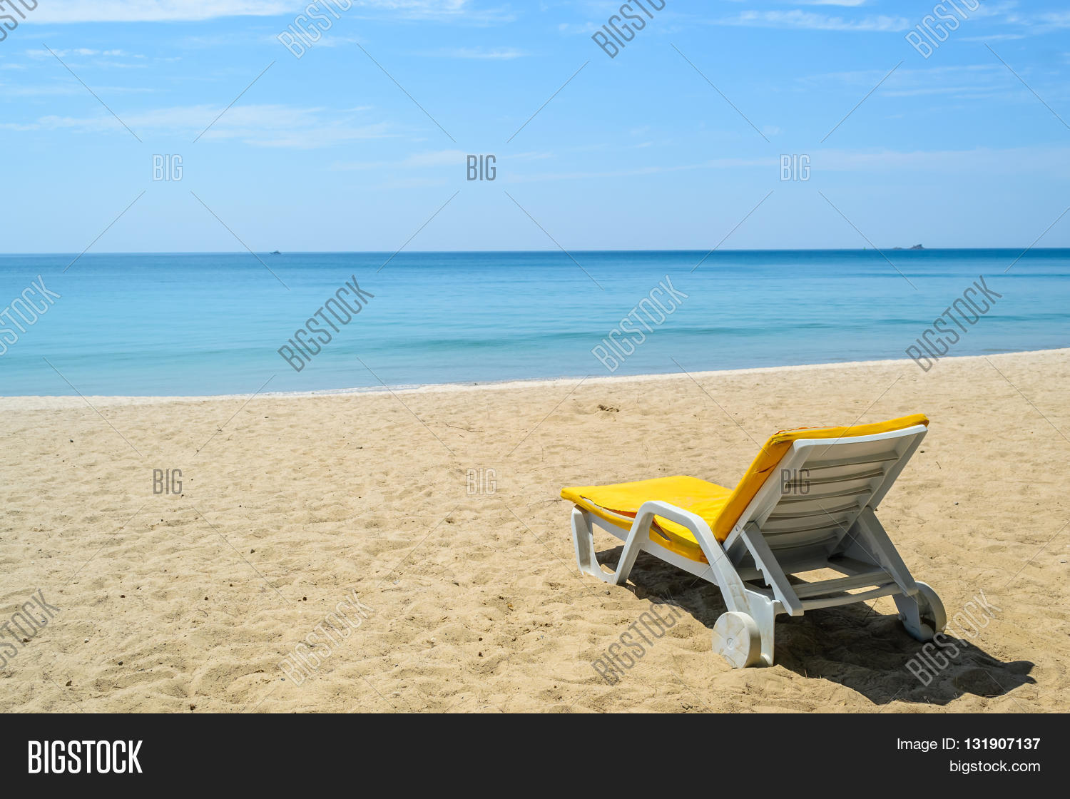Yellow Beach Chairs On Image & Photo (Free Trial) Bigstock