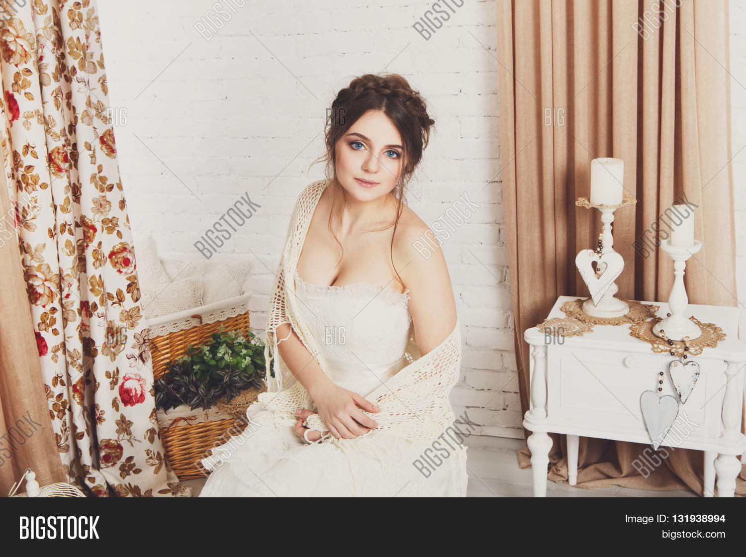 Champagne Crochet Wedding Dress