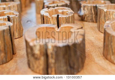 Wooden Ash trays