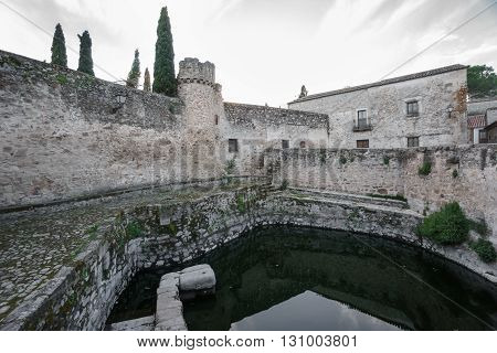 Old way of storing water, la Alberca in Trujillo, Spain