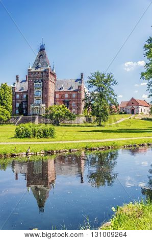 The historic Trollenas castle situated near to the swedish town of Ekeby.