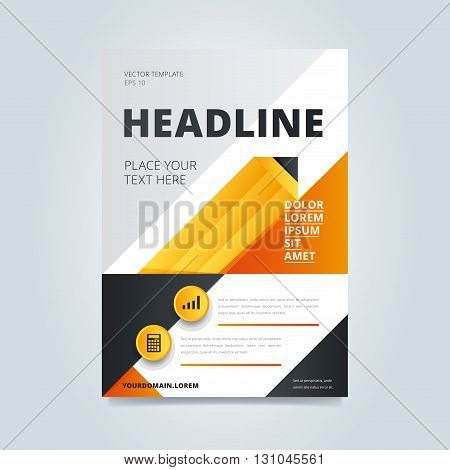 Creative leaflet cover. Brochure template. Business brochure cover. Anuual report layout. Creative design elements. Brochure layout. Creative brochure design with modern grapchics. Concept of business presentation cover.  Cover design. Annual report cover