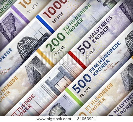 Danish Kroner Rand Background