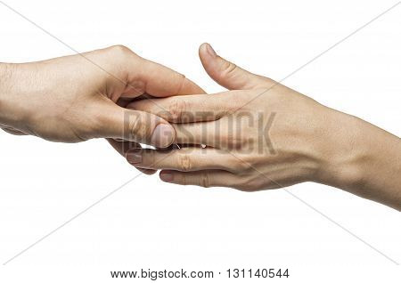 the separation of male and female hands
