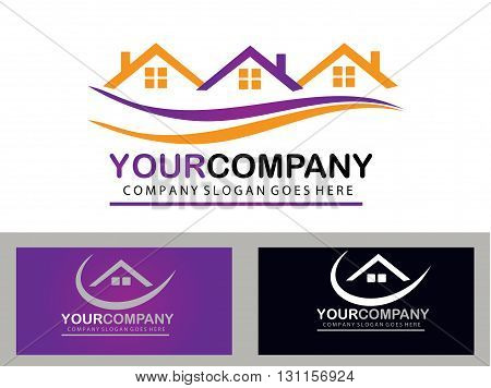 Real estate logo design , home sale