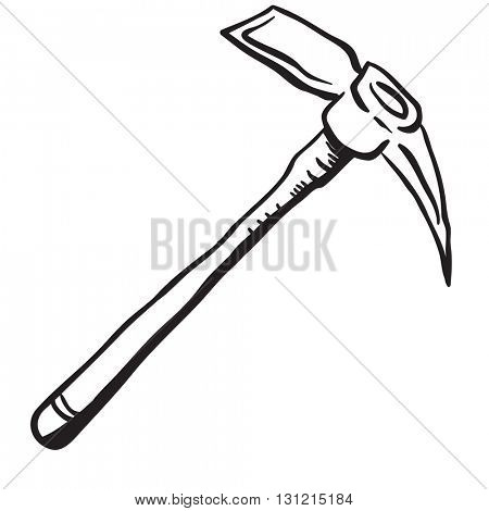 black and white mattock cartoon