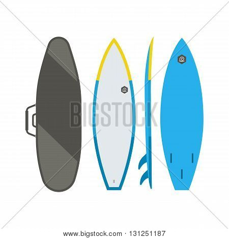 Surfing Board Vector Set