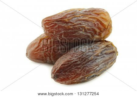 date fruit on a white background