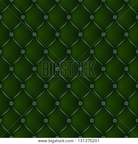 Vector abstract upholstery dark green background. Can be used in cover design book design website background CD cover advertising