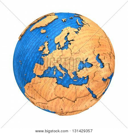 Europe On Wooden Earth