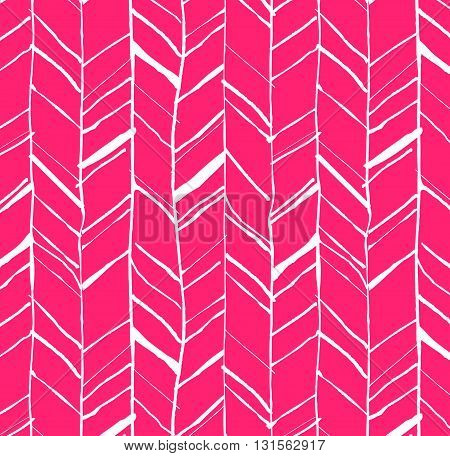 Hand Drawn Herringbone Pattern