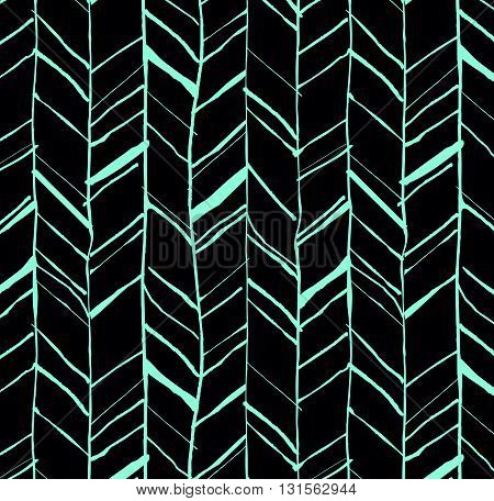 Hand Drawn Herringbone Pattern