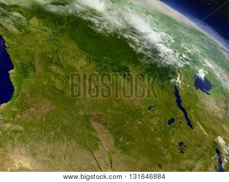 Democratic Republic Of Congo From Space
