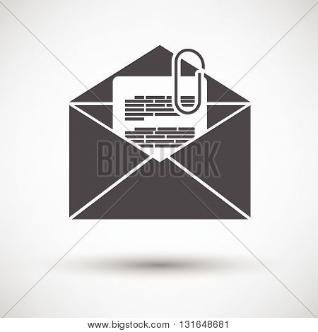 Mail With Attachment Icon