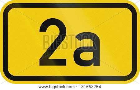 Numbered Highway Shield Of A German Bundesstrasse (federal Road)