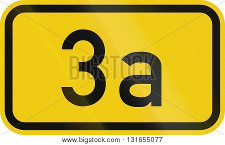 Numbered Highway Shield Of A German Bundesstrasse (federal Road)