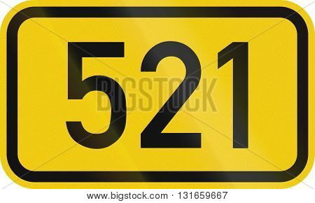 Numbered Highway Shield Of A German Bundesstrasse (federal Road)