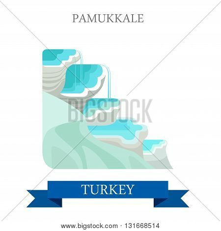 Pamukkale in Turkey attraction tourist attraction landmark