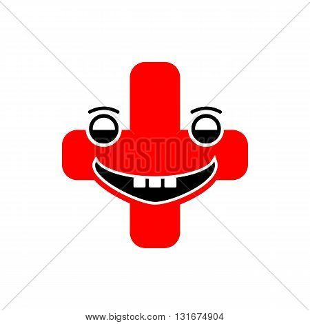 Logo design medical healthy care patient check up